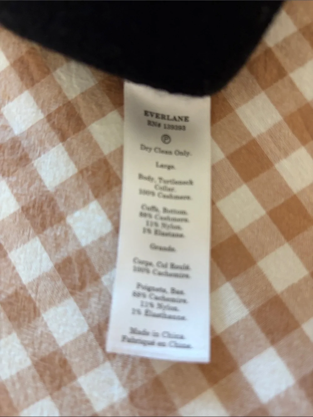 Everlane Cashmere Turtleneck Dress. Black